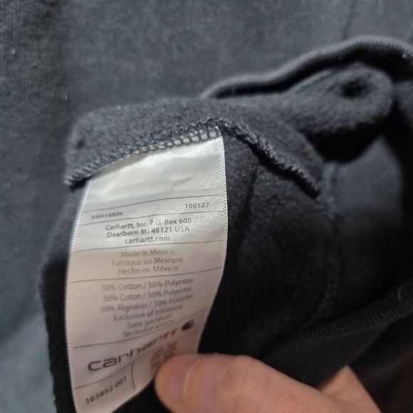 Carhartt Black Fleece Crewneck Original Fit Sweatshirt - Picture 6 of 6